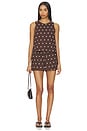 view 4 of 4 Dollie Sleeveless Top in Brown Polka Dot