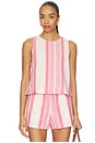 view 1 of 4 TOP SIN MANGAS DOLLIE in Bubblegum Stripe