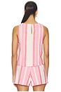view 3 of 4 TOP SIN MANGAS DOLLIE in Bubblegum Stripe