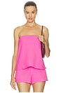 view 1 of 4 BUSTIER CELESTE in Peony Pink