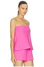 view 2 of 4 BUSTIER CELESTE in Peony Pink