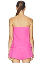view 3 of 4 BUSTIER CELESTE in Peony Pink