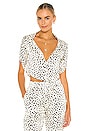view 1 of 4 Regan Blouse in Dalmatian Spot