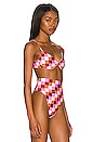 view 2 of 4 Camilla Bikini Top in Sangria Checkers