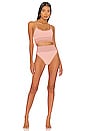view 4 of 4 Eva Bikini Top in Blush Colorblock