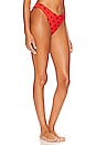 view 2 of 4 Vanessa Bikini Bottom in Scarlet Polka Dot