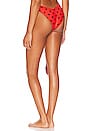 view 3 of 4 Vanessa Bikini Bottom in Scarlet Polka Dot