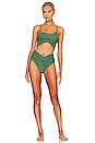 view 4 of 5 Zuri Bikini Bottom in Emerald