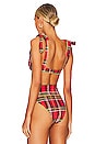 view 3 of 5 HAUT DE MAILLOT DE BAIN BLAIR in Holiday Plaid
