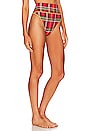 view 2 of 5 HIGHWAY ハイウエストビキニボトム in Holiday Plaid