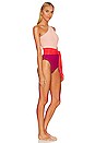 view 2 of 4 Charlie One Piece in Merlot Colorblock