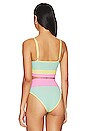 view 3 of 4 Eva Bikini Top in Pastel Macaron Colorblock