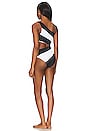 view 3 of 4 Joyce One Piece Swimsuit in Black & White