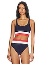 view 1 of 4 Mackenzie Bikini Top in Liberty Colorblock