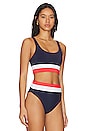 view 2 of 4 Mackenzie Bikini Top in Liberty Colorblock