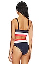 view 3 of 4 Mackenzie Bikini Top in Liberty Colorblock