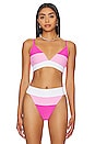 view 1 of 4 x REVOLVE Riza Bikini Top in Ultra Pink Color Block