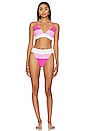 view 4 of 4 x REVOLVE Riza Bikini Top in Ultra Pink Color Block