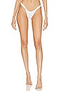 view 1 of 4 Joan Lurex Bikini Bottom in White Shine
