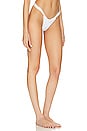 view 2 of 4 Joan Lurex Bikini Bottom in White Shine