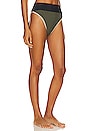 view 2 of 4 Emmy Bikini Bottom in Military Olive Colorblock