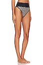 view 2 of 4 Emmy Bikini Bottom in Taupe & Black Check