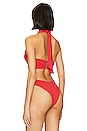 view 3 of 4 Jessica Bikini Top in Merry Tweed