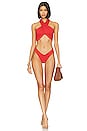 view 4 of 4 Jessica Bikini Top in Merry Tweed