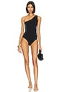 view 1 of 3 Alba One Piece in Black Waffle