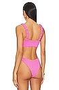 view 3 of 5 Effie Bikini Top in Petal Pink Scrunch