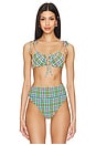 view 1 of 5 Caitlin Bikini Top in Sunny Side Gingham