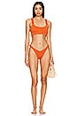 view 4 of 5 Effie Bikini Top in Sunshine Haze Scrunch
