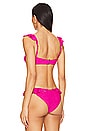 view 3 of 5 Poppy Bikini Top in Fuchsia Peony