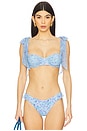 view 1 of 5 Drea Bikini Top in Iris Petal