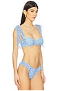 view 2 of 5 Drea Bikini Top in Iris Petal