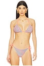 view 1 of 5 Julie Bikini Top in Petal Stripes