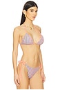 view 2 of 5 Julie Bikini Top in Petal Stripes