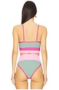 view 3 of 4 Eva Bikini Top in Sage Bloom Colorblock
