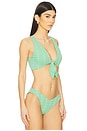 view 2 of 5 Dallas Bikini Top in Sage Bloom Jacquard