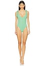 view 1 of 4 Alira One Piece in Sage Bloom Jacquard