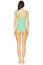 view 3 of 4 Alira One Piece in Sage Bloom Jacquard