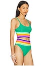 view 2 of 4 Mae Bikini Top in Technicolor Colorblock