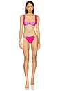 view 5 of 6 Kimora Bikini Bottom in Coral Bay Colorblock
