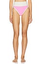 view 1 of 4 Emmy Bikini Bottom in Prism Pink Stripe