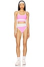 view 4 of 4 Emmy Bikini Bottom in Prism Pink Stripe