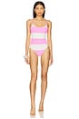 view 1 of 3 Calista One Piece in Prism Pink Stripe