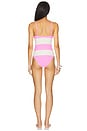 view 3 of 3 Calista One Piece in Prism Pink Stripe