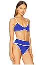 view 2 of 4 Leona Bikini Top in Riviera Azure