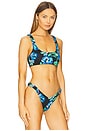 view 2 of 4 Eliza Bikini Top in Black Pansy
