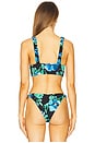 view 3 of 4 Eliza Bikini Top in Black Pansy
